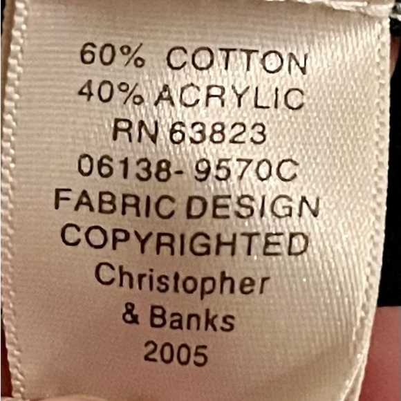 Christopher & Banks Black Cardigan w/Colorful Blocks Buttons SZ L Teacher Modest - Picture 15 of 17